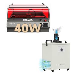 Creality Engraver Enclosed, Falcon2 Pro 40W Output Engraver with Creality Falcon Smoke Purifier