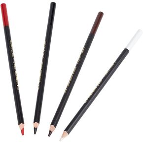 WEBEEDY 4 Colors Underglaze Pencils Ceramic Glaze Pen Pencil Glaze Tools for Pottery Ceramic Art DIY Pencil Decorative Underglaze Pencil for Women and Men(17.7x0.8 cm/6.97x0.3 Inch)