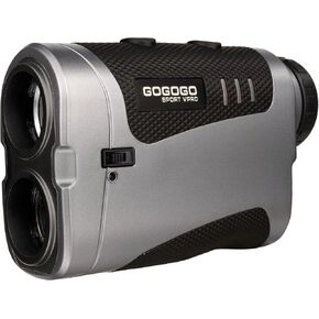 Gogogo Sport Vpro Golf Rangefinder with Slope Switch, 1500 Yards, 7X Magnification, Magnet Stripe, Ultra-Pre Flag Lock, ±0.5yard Accuracy, Rechargeable Range Finders for Goling/Hunting,Pulse Vibration