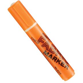 Uchida Marvy Broad Point Fabric Marker Art Supplies, Fluorescent Orange