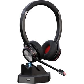 USB Headset with Noise Canceling Microphone, PC Headphone with Mic Mute for Office Call Center Computer Skype Chat Business Meeting Softphone Drangon Voice Recognition Speech Dictation