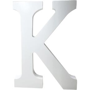 الحروف الخشبية K ، 8 بوصة الحروف الأبجدية الخشبية كبيرة غير مكتم
