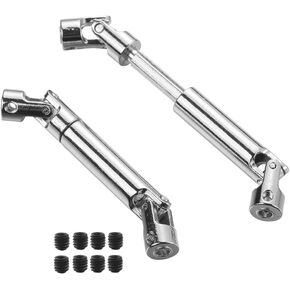 Universal Rotor Drive Shaft (Al.) Upgrade for 1/10 Electric 4WD SCX10 RC4WD D90 CC01 Crawler (92-125mm)