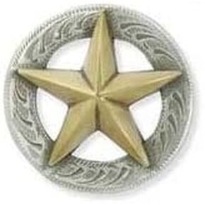 Tandy Leather 3-D Texas Star Concho 1 "(25 مم) 11373-38