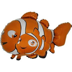 Toyland 95cm (37 ") البالون على شكل حرف Clownfish - Orange Finding Nemo - قطعة واحدة - بالون عيد ميلاد للجنسين للأطفال