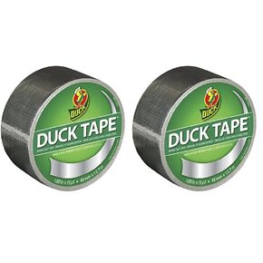 Duck Brand 283713 شريط لاصق معدني لفة واحدة ، 1.88 بوصة × 15 ياردة ، كروم (حزمة 2)