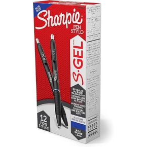 Sharpie S-Gel Bold Point Blue Ink Gel Pens, 12 Count, 1 Set