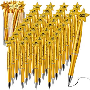 100 Pcs Graduation Ballpoint Pens Class of 2025 Gard Gifts Graduation Pens Bulk with 4 Style for Students Party Favors Supplies(Gold, Black) in Saudi Arabia