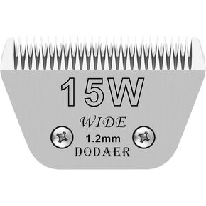 15 واط قابلة للفصل شفرات واسعة من الكلاب ، متوافقة مع آندي ، أوستر A5 ، Wahl KM10 Clippers ، طول قطع 3/64 "(1.2 ملم)