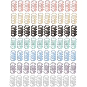 70pcs مشط العمود الفقري الربط ، 4 أمور ربط ثقب ، حلقات أوراق فضفاضة تقسيم البلاستيك ، ألوان متعددة 12 مم حلزات ملزمة القطر الداخلي لعمل القرطاسية الورقية