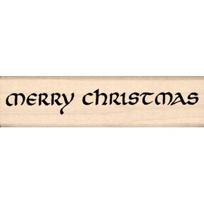 الطوابع عن طريق الانطباع Merry Christmas Rubber Stamp St 0629