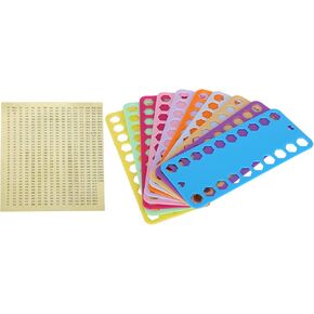 20Pcs Embroidery Floss Organizer, 20 Positions Plastic Sewing Thread Holder Winding Plate Card with Number Sign for Cross Stitch Embroidery Thread Bobbins