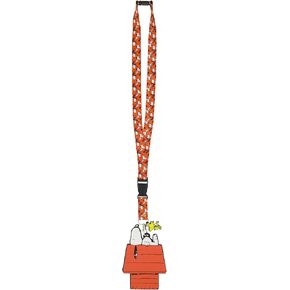 مفهوم One Peanuts Lanyard ، بطاقة الهوية وحامل الشارة ، Snoopy & Woodstock Doghouse ، Multi