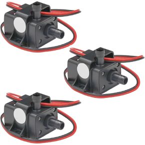 3pcs مضخة المياه 240L/H DC 12V 4.2W أسود صغير متداول مضخة مياه فائقة الدماء مصغرة مضخة فرش