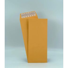 500 Cashier Depot No.10 مظاريف السياسة (الطرف المفتوح) ، 4 1/8 "× 9 1/2" ، قسط 24 رطل Kraft ، 500 مظاريف (Peel & Seal)