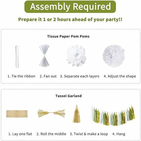 Sage Green Baby Shower Decorations, Neutral Baby Shower Decor, Welcome Baby Banner-with Paper Pompoms, Tassel Garland, Star Garland, Balloons for Baby Gender Reveal Birthday Party Decorations in Saudi Arabia