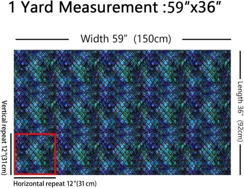 Erosebridal Dragon Fabric by The Yard,Dragon Scales Upholstery Fabric,Fantasy Dragon Squama Decorative Fabric,Western Dragon Scales Indoor Outdoor Fabric for Women Men Adults,1 Yard in Saudi Arabia
