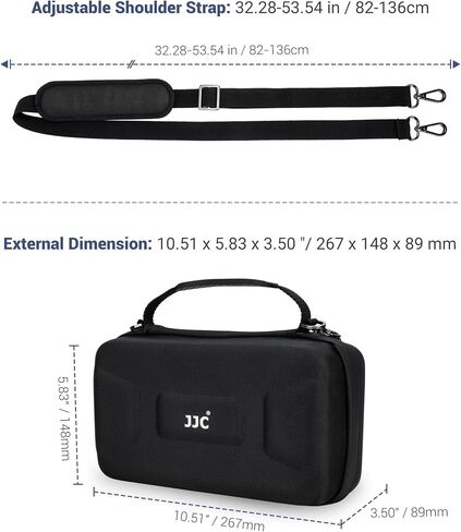 Hard Shell Osmo Pocket 3 Case，Portable EVA Protective Bag with 136CM Long Shoulder Strap for DJI Osmo Pocket 3 Creator Combo,Waterproof Pocket 3 Accessories Storage Carry Case for Travel & Outdoor in Kuwait