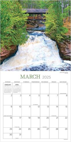 TF PUBLISHING 2025 Wisconsin Wall Calendar - Large Grids for Appointments and Scheduling - Vertical Monthly Wall Calendar 2025 - Home and Office Organization - Premium Gloss Paper - 12"x12" in Saudi Arabia
