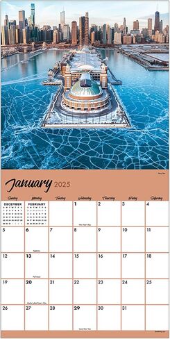 TF PUBLISHING 2025 Wisconsin Wall Calendar - Large Grids for Appointments and Scheduling - Vertical Monthly Wall Calendar 2025 - Home and Office Organization - Premium Gloss Paper - 12"x12" in Saudi Arabia