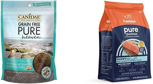 Canidae Pure Puppy Dry Dog Food و Salmon و Doatmeal Neps ، مع سمك السلمون والبطاطا الحلوة in Saudi Arabia