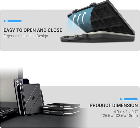 (NOT FIT CF Card) CFexpress Type A Card Case, SD Card Case Holder Storage, Water-Resistant Shockproof Memory Card Case Ogranizer for 12 SD Card, 12 CFexpress Type-A Card for Sony A1 A7SIII A7S3 Camera in Saudi Arabia
