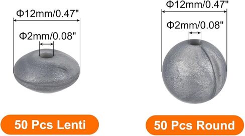 MECCANIXITY 50Pcs Silver Silicone Beads, 12mm Round and Lentil, for DIY Jewelry Making in Saudi Arabia
