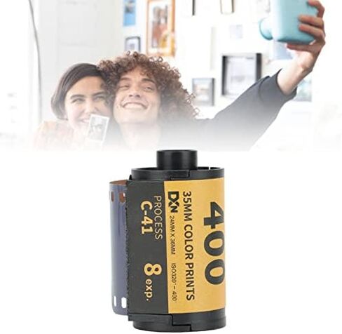 Camera Color Film, 320‑400 Degrees ISO 35mm Fine Grain Wide Exposure Latitude HD Camera Color Negative Film Photographic Camera Color Print Film for 135 Cameras, 1.9x0.9in (18 Sheet) in Saudi Arabia