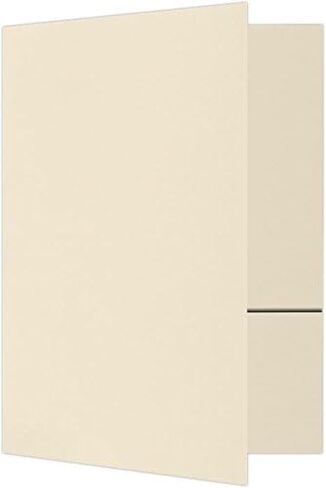 LUXPaper 6" x 9" Small Presentation Folders | Two Pocket | Nautical Blue Linen | 100lb. Cover | 25 Qty in Saudi Arabia