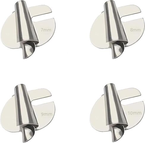 TuTuYa Universal Sewing Rolled Hemmer Foot, Wide Rolled Hem Pressure Foot, Sewing Machine Presser Foot Set, Home & Industrial Curved Scroll Hemmer Foot (3/4/5/6mm-4PCS) in Kuwait