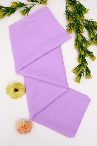 Chiffon Fabric – Soft, Lightweight & Versatile by The Yard 44" Width - (2 Yard, Lavender) in Saudi Arabia
