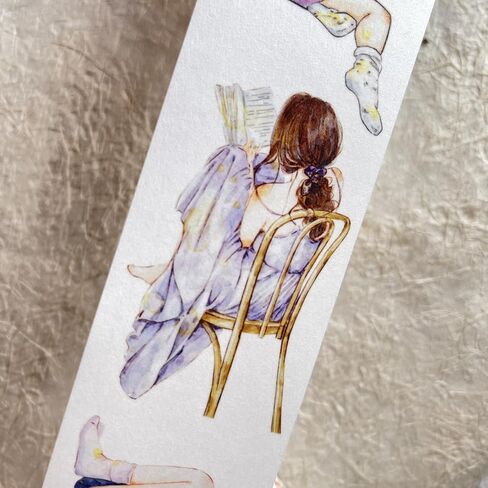 Dingding Vol7-23 ملصقات شريط الحيوانات الأليفة الهادئة ، قبلة غير لامع ، 1.97 في x 10.94 YD ، التصميم الأصلي ، لمستلزمات سجل القصاصات in Kuwait