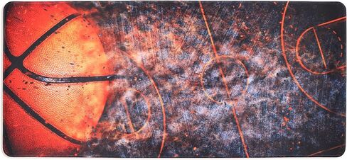 Meffort Inc Extra Large Extended Gaming Desk Mat Non-Slip Rubber Pads Stitched Edges Mouse Pad 35.4 x 15.7 inch - Thunderstorm Design in Kuwait