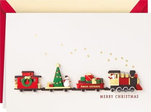 Hallmark Signature Christmas Card (Christmas Train) in Saudi Arabia