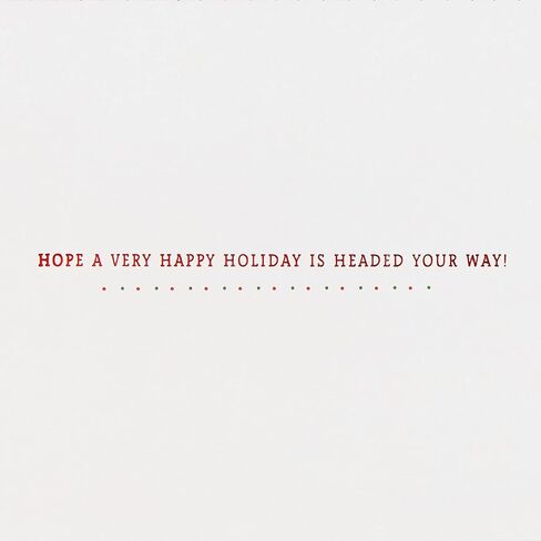 Hallmark Signature Christmas Card (Christmas Train) in Saudi Arabia