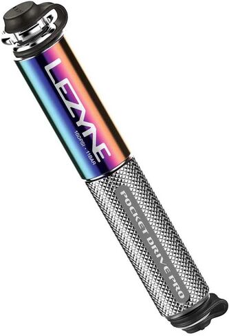 مضخة يد صغيرة للدراجة من LEZYNE Pocket Drive Pro، ضغط عالي 160 رطل لكل بوصة مربعة، بريستا وشرايدر مع أداة أساسية للصمام، حامل دعامة من خليط معدني، مقبض محكم، مضخة إطار دراجة سهلة الاستخدام in Kuwait