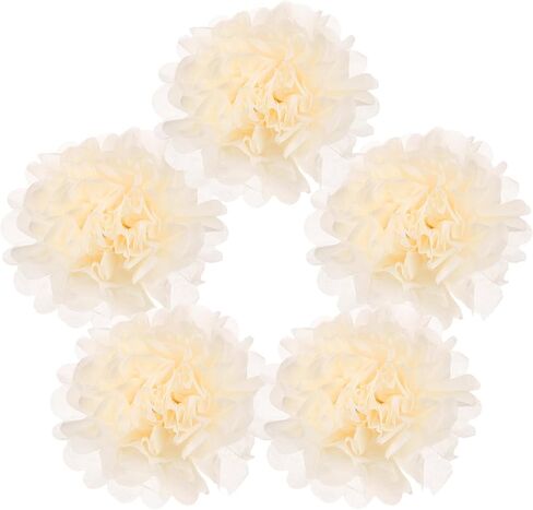 meccanixity 5pcs paper pom poms ، 6 بوصة الورق الزهور الأنسجة الورق الزهور الزهور الورقية المكسيكية لأعياد الميلاد حفل الزفاف الأرجواني in Saudi Arabia