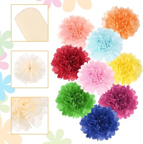 meccanixity 5pcs paper pom poms ، 6 بوصة الورق الزهور الأنسجة الورق الزهور الزهور الورقية المكسيكية لأعياد الميلاد حفل الزفاف الأرجواني in Saudi Arabia