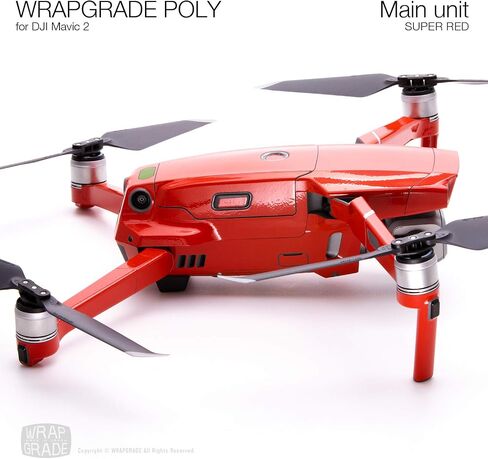 Wrapgrade Poly Skin for DJI Mavic 2 Main Unit (NEON Orange) in Saudi Arabia