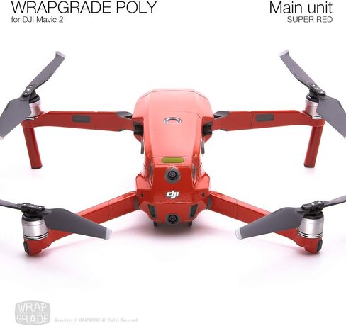 Wrapgrade Poly Skin for DJI Mavic 2 Main Unit (NEON Orange) in Saudi Arabia