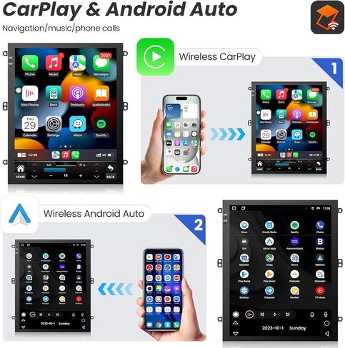 ستيريو راديو السيارة لسيارة جيب جراند شيروكي WK 2014 2015-2017 Wireless Carplay Android Auto: 10.4 بوصة 2+64G IPS شاشة لمس Android 12 1024x768 5G-WiFi GPS Mirror Link 1080P كاميرا احتياطية FM SWC in Kuwait