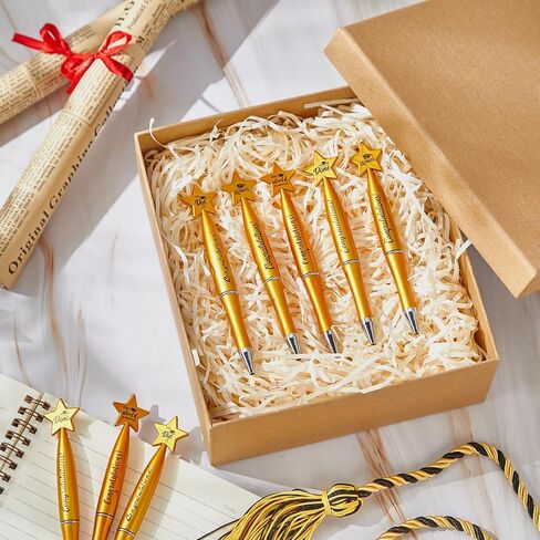 100 Pcs Graduation Ballpoint Pens Class of 2025 Gard Gifts Graduation Pens Bulk with 4 Style for Students Party Favors Supplies(Gold, Black) in Saudi Arabia
