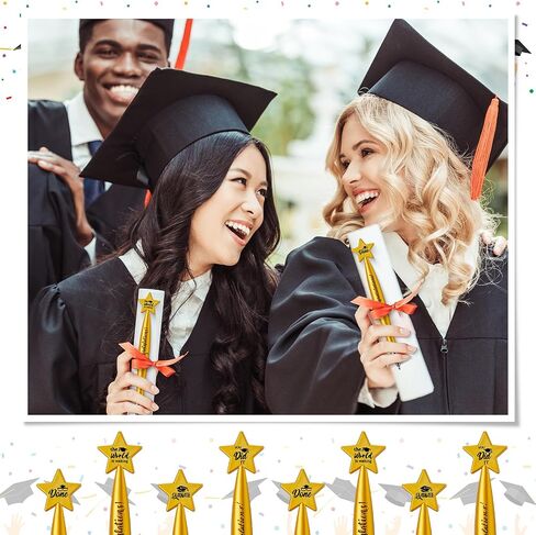 100 Pcs Graduation Ballpoint Pens Class of 2025 Gard Gifts Graduation Pens Bulk with 4 Style for Students Party Favors Supplies(Gold, Black) in Saudi Arabia