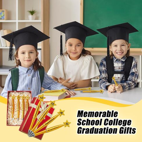 100 Pcs Graduation Ballpoint Pens Class of 2025 Gard Gifts Graduation Pens Bulk with 4 Style for Students Party Favors Supplies(Gold, Black) in Saudi Arabia