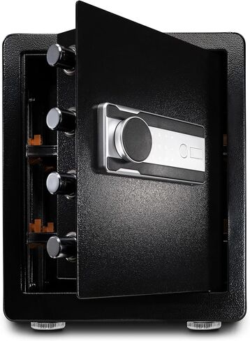 Safe Box, Cajas Fuertes Home Safe with Fireproof Waterproof Bag, Keypad, Security Safes for Documents, Jewelry, Money, Firearms & Medicine, Cabinet Safes with Key & Pass Code - 2.0 Cu Ft in Saudi Arabia