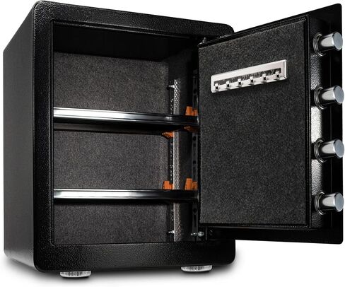 Safe Box, Cajas Fuertes Home Safe with Fireproof Waterproof Bag, Keypad, Security Safes for Documents, Jewelry, Money, Firearms & Medicine, Cabinet Safes with Key & Pass Code - 2.0 Cu Ft in Saudi Arabia