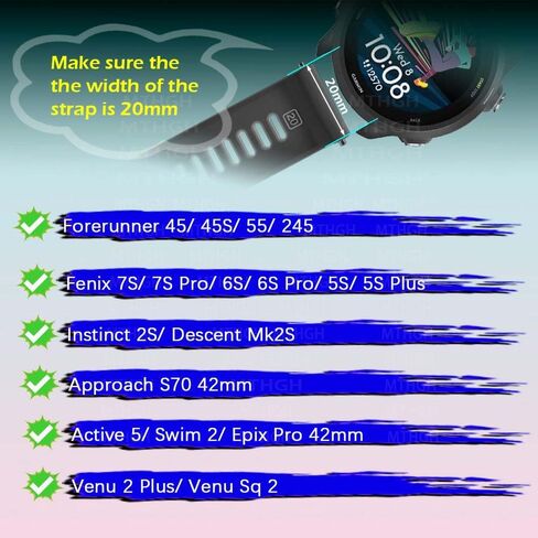 سدادة غبار لـ Garmin Fenix ​​7X/7/7S/6X/6/6S [10 قطع]، غطاء سيليكون مضاد للغبار Garmin 965/955/945/935/265/255/245/55/45، واقي منفذ الشاحن لـ Garmin Venu 2/ فيفو أكتيف 3/4/ غطاء غبار غريزي in Kuwait