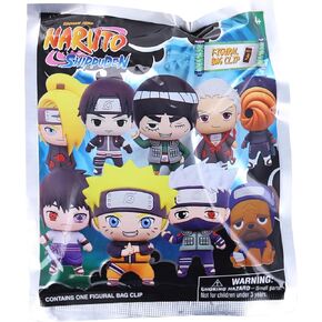 بمعنى الوسائط Naruto Shippuden Series 3-3d Clip Foam Bag Clip في حقيبة عمياء ، ملونة متعددة