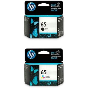 HP 65 | حزمة خرطوشة الحبر | أسود ، ثلاثي اللون | N9K02AN ، N9K01AN