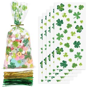 FOIMAS Halloween Cellophane Treat Bags,120pcs Halloween Cello Candy Treat Bags with Twisted Ties for Trick Or Treat Halloween Party Favor Supply in Kuwait